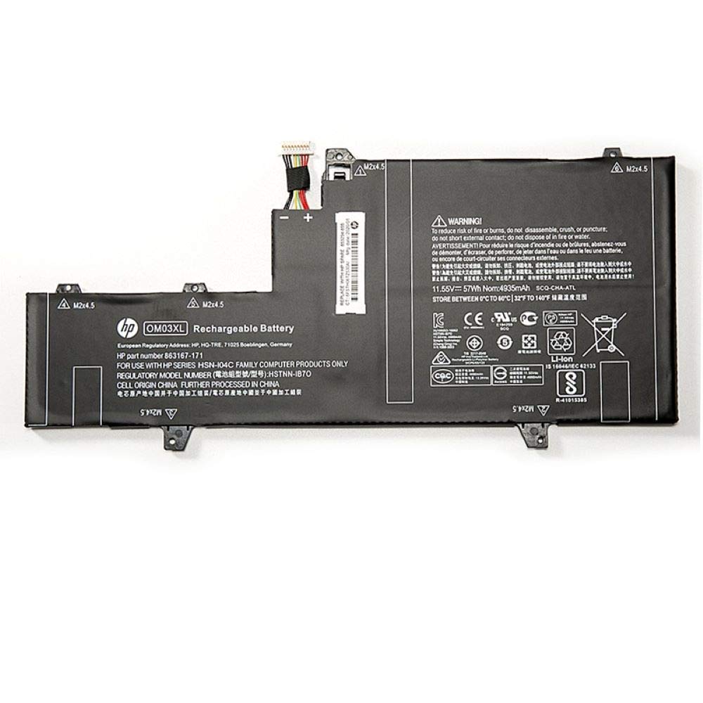Amazon.com: HP OM03XL Laptop Battery replaceable for HP EliteBook